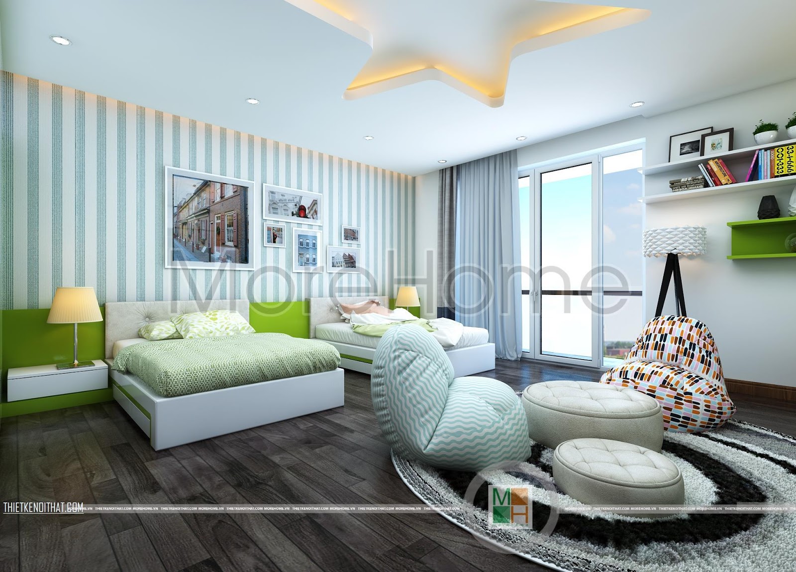 Ghế đẹp cho phòng ngủ morehome